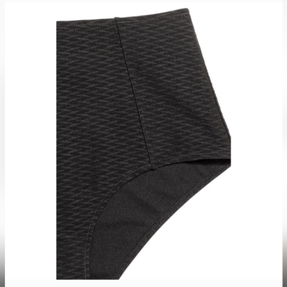H&M Black Jacquard Top and Bottom Bikini Set | 34B and Size 8 - Picture 7 of 13